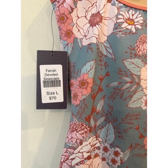 NWT Eleve Farrah Seascape leotard L - Picture 7 of 9